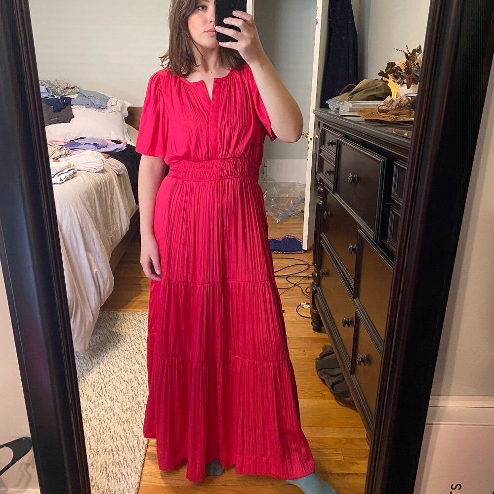 Somerset Dress Anthropologie Size Large Pink